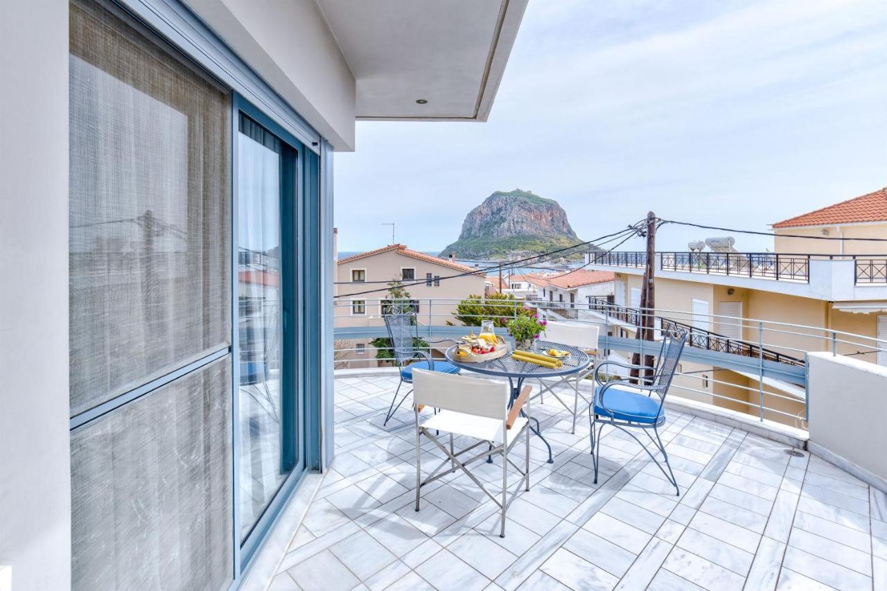 Monemvasia Modern Flat With Panoramic Sea View Monemvasía Exterior foto
